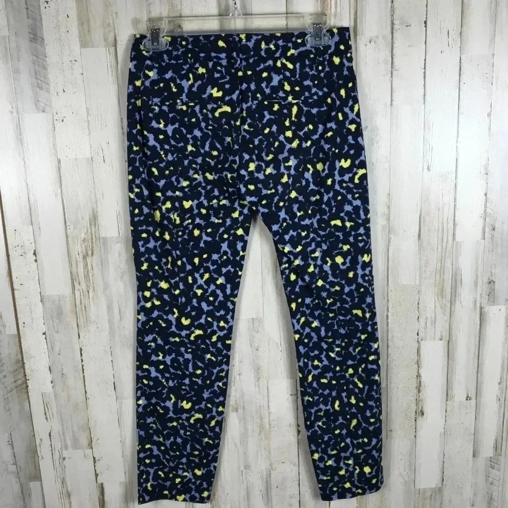Gap Slim Cropped Animal Print Stretch Pants 0